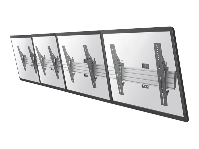 Neomounts NMPRO-WMB4 - Support - pour 4 écrans LCD - noir - Taille d'écran : 32"-55" - montable sur mur - NMPRO-WMB4 - Montages pour TV et moniteur