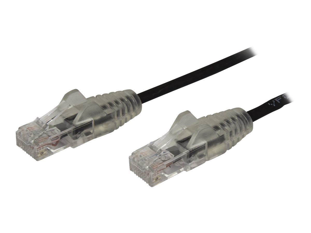 StarTech.com Câble réseau Ethernet RJ45 Cat6 de 1,5 m - Cordon de brassage mince Cat 6 UTP sans crochet - Fil Gigabit noir (N6PAT150CMBKS) - Cordon de raccordement - RJ-45 (M) pour RJ-45 (M) - 1.5 m - UTP - CAT 6 - sans crochet, bloqué - noir - N6PAT150CMBKS - Câbles à paire torsadée