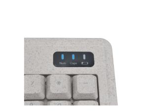 MCL - Ensemble clavier et souris - bioplastique - sans fil - 2.4 GHz - AZERTY - Français - beige terrazzo - Pour la vente au détail - boîte de couleur - MP3B99AACK2012BIW - Ensembles clavier et souris