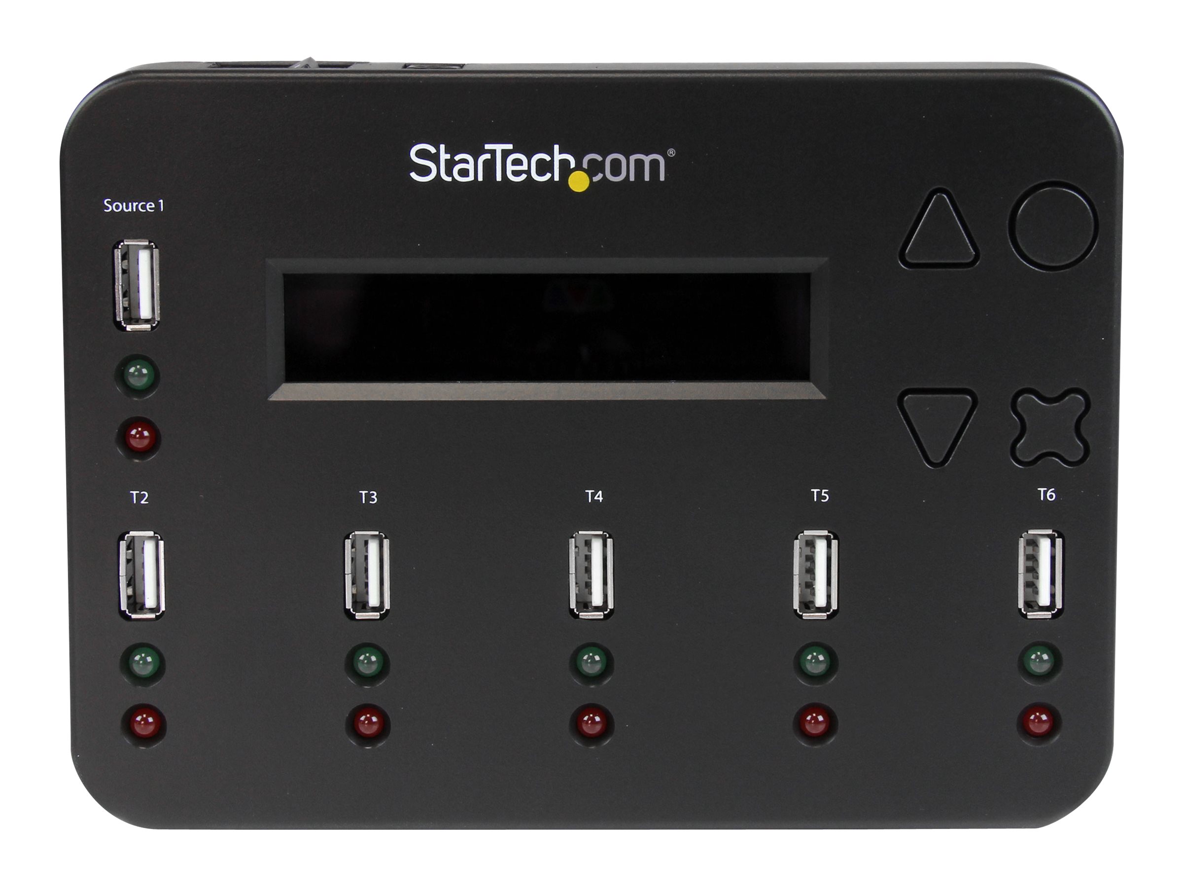 StarTech.com Duplicateur autonome de clés USB 1:5 - Copieur de lecteur flash 1 à 5 avec effacement de données DoD - Duplicateur USB - 5 Baies - USBDUP15 - Duplicateurs de mémoire flash