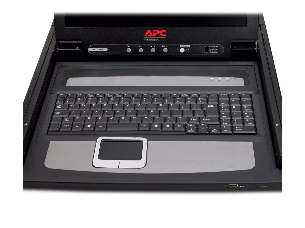 APC Console ACL - Console KVM - 17" - rack-montable - 1280 x 1024 @ 75 Hz - noir - 1U - pour P/N: AR3106SP, SMX1000C, SMX1500RM2UC, SMX1500RM2UCNC, SMX750C, SMX750CNC, SRT5KRMXLW-TW - AP5717 - Console KVM