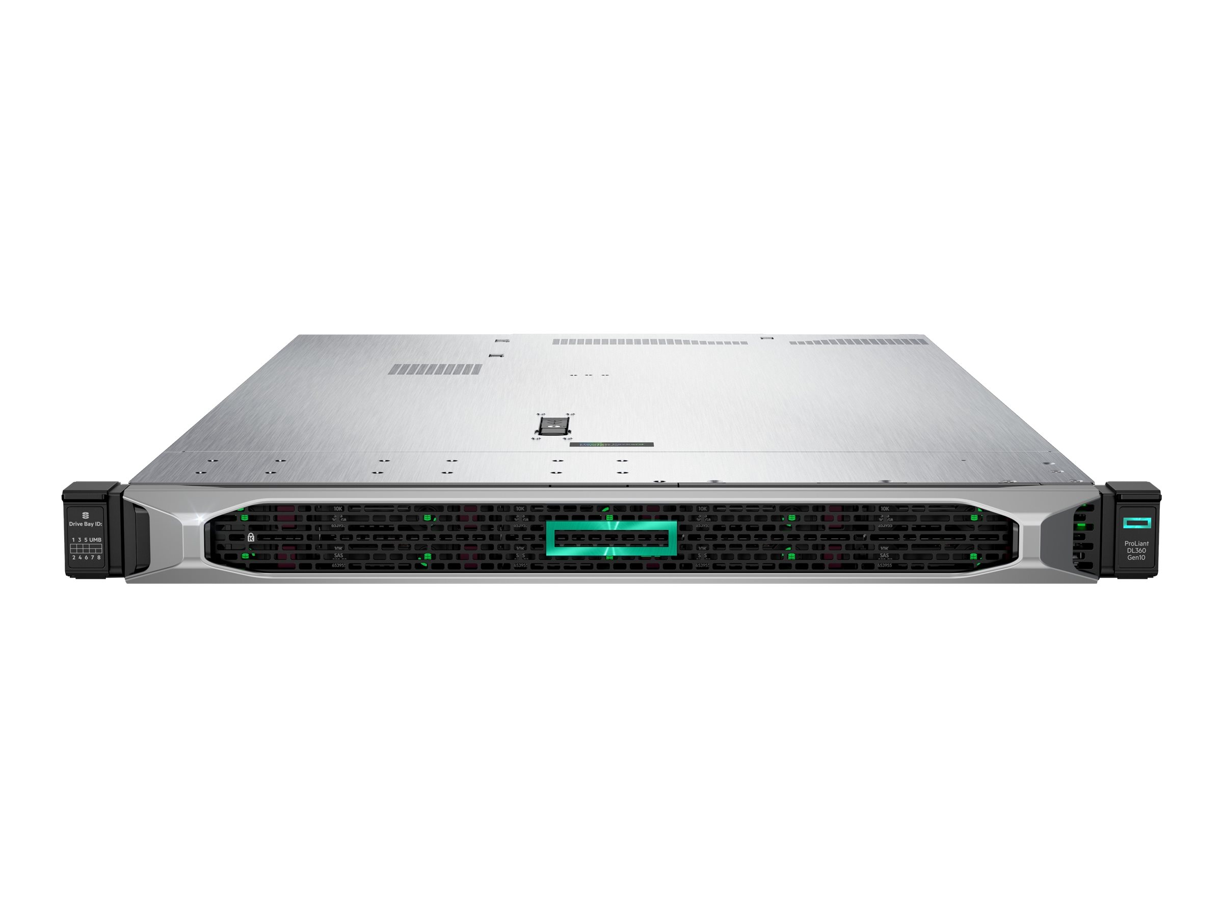 HPE ProLiant DL360 Gen10 - Serveur - Montable sur rack - 1U - 2 voies - 1 x Xeon Silver 4208 / 2.1 GHz - RAM 32 Go - SATA/SAS - hot-swap 2.5" baie(s) - aucun disque dur - Gigabit Ethernet - Aucun SE fourni - moniteur : aucun - P56955-421 - Serveurs rack