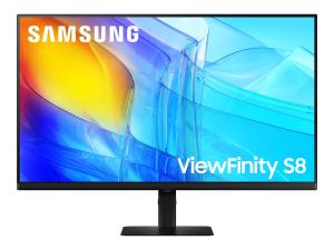 Samsung ViewFinity S8 S32D800EAU - S80D Series - écran LED - 32" - 3840 x 2160 UHD @ 60 Hz - VA - 350 cd/m² - 3000:1 - HDR10 - 5 ms - HDMI, DisplayPort - noir - LS32D800EAUXEN - Écrans d'ordinateur