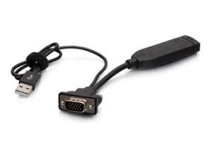 C2G VGA to HDMI Dongle Adapter Converter - Adaptateur vidéo - USB, HDMI pour HD-15 (VGA) mâle - noir - C2G30037 - Accessoires pour téléviseurs