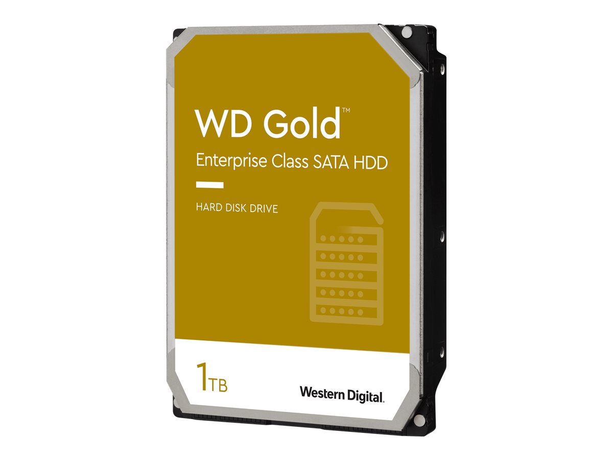 WD Gold Datacenter Hard Drive WD1005FBYZ - Disque dur - 1 To - interne - 3.5" - SATA 6Gb/s - 7200 tours/min - mémoire tampon : 128 Mo - WD1005FBYZ - Disques durs internes