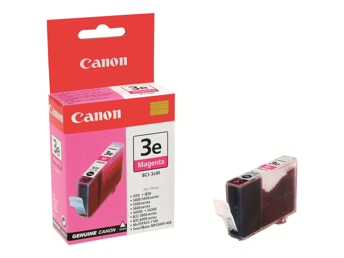 Canon BCI-3EM - 13 ml - magenta - original - réservoir d'encre - pour BJC-6200; i550, 6500, 850; S400, 500, 520, 530, 630, 6300, 750; SmartBase MPC400, MPC600 - 4481A002 - Réservoirs d'encre