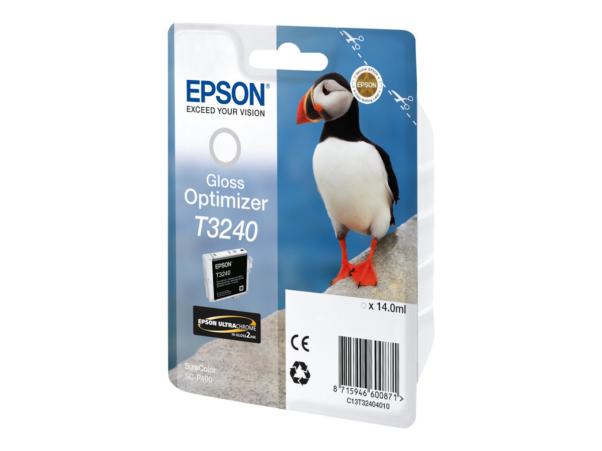 Epson T3240 Gloss Optimizer - 14 ml - original - cartouche d'économie d'encre - pour SureColor P400, SC-P400 - C13T32404010 - Cartouches d'imprimante