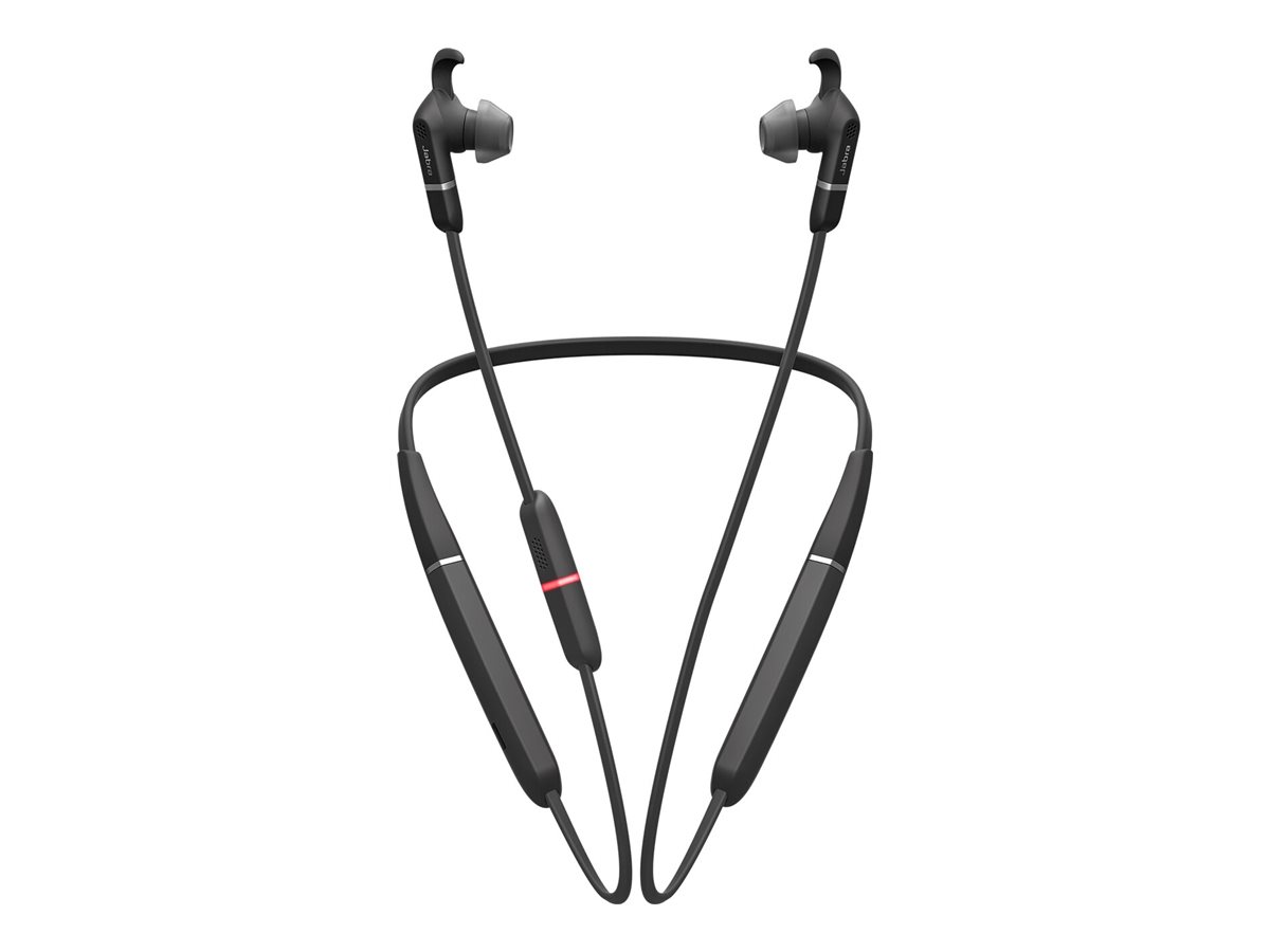 Jabra Evolve 65e MS - Écouteurs avec micro - intra-auriculaire - montage derrière le cou - Bluetooth - sans fil - USB - isolation acoustique - 6599-623-109 - Écouteurs
