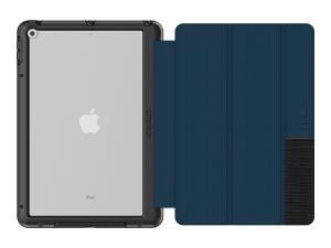 OtterBox Symmetry Series Folio - Étui à rabat pour tablette - polycarbonate, caoutchouc synthétique - soirée côtière - pour Apple 10.2-inch iPad (7ème génération, 8ème génération, 9ème génération) - 77-62046 - Accessoires pour ordinateur portable et tablette