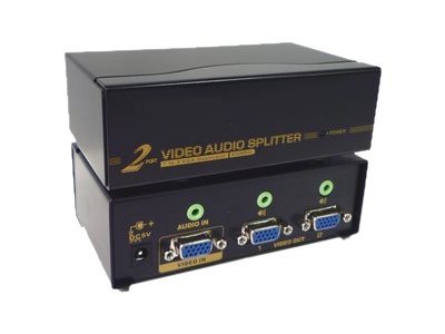 Neklan - Répartiteur vidéo/audio - 2 x VGA / audio - de bureau - 9030612 - Commutateurs KVM