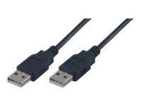 MCL - Câble USB - USB (M) pour USB (M) - USB 2.0 - 3 m - noir - MC922AA-3M/N - Câbles USB