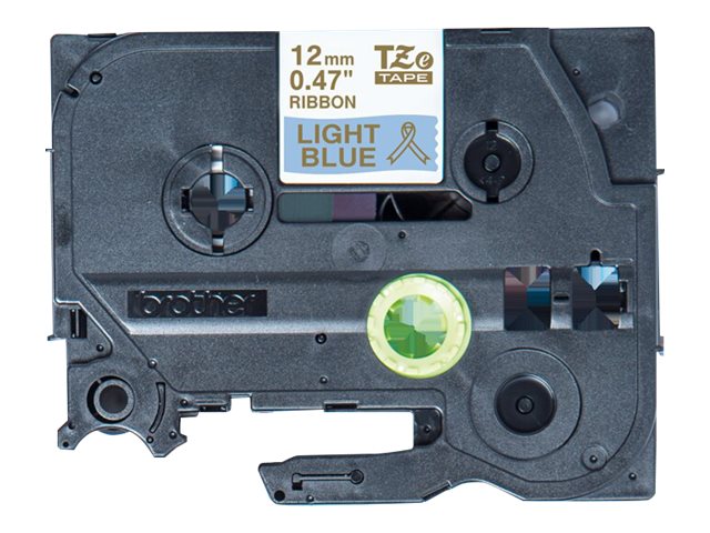 Brother TZe-RL34 - Satin - or sur bleu clair - Rouleau (1,2 cm x 4 m) 1 cassette(s) bande de ruban - pour Brother PT-D210, D600, H110; P-Touch PT-1005, 1880, E800, H110; P-Touch Cube Plus PT-P710 - TZERL34 - Rouleaux de papier
