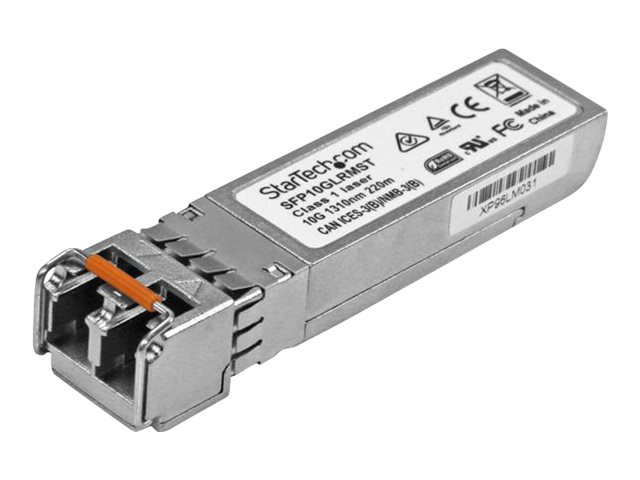 StarTech.com Module de transceiver SFP+ à fibre optique 10 Gigabit - Compatible Cisco SFP-10G-LRM - Multimode LC - 220 m - Module transmetteur SFP+ (équivalent à : Cisco SFP-10G-LRM) - 10GbE - 10GBase-LRM - LC multi-mode - jusqu'à 220 m - 1310 nm - SFP10GLRMST - Transmetteurs optiques