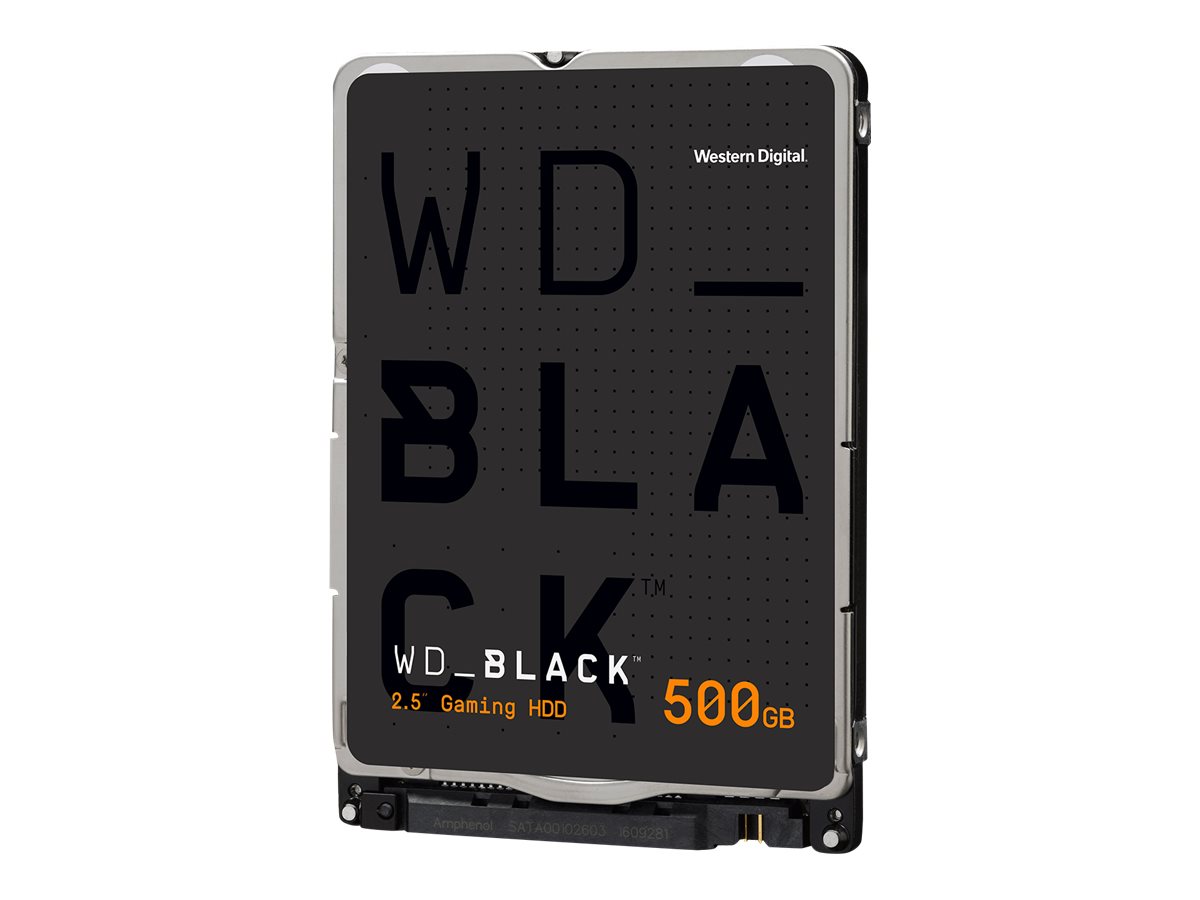 WD Black WD5000LPSX - Disque dur - 500 Go - interne - 2.5" - SATA 6Gb/s - 7200 tours/min - mémoire tampon : 64 Mo - WD5000LPSX - Disques durs internes