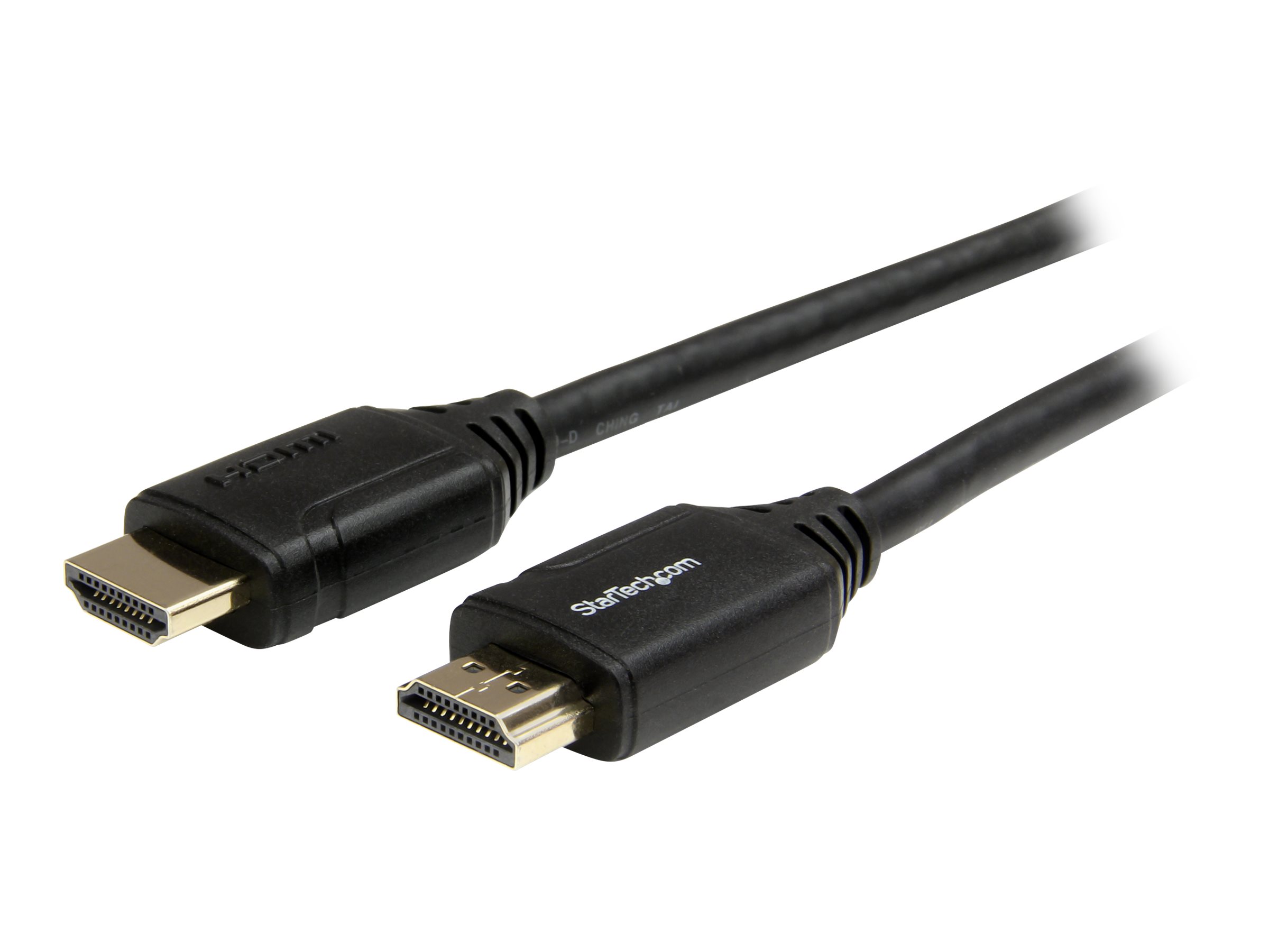 StarTech.com Câble HDMI grande vitesse haute qualité avec Ethernet de 1 m - Cordon HDMI vers HDMI - Câble HDMI 2.0 - 4K 60 Hz - Câble HDMI avec Ethernet - HDMI mâle pour HDMI mâle - 1 m - noir - pour P/N: EXTEND-HDMI-4K40C6P1, KITBXAVHDPEU, KITBXAVHDPUK, KITBXDOCKPEU, KITBXDOCKPUK - HDMM1MP - Câbles HDMI