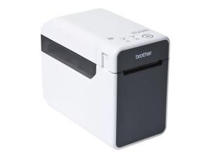 Brother TD-2125N - Imprimante d'étiquettes - thermique direct - Rouleau (6,3 cm) - 203 dpi - jusqu'à 152.4 mm/sec - USB 2.0, LAN, série, hôte USB - TD2125NXX1 - Imprimantes thermiques