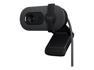 Logitech BRIO 100 - Webcam - couleur - 2 MP - 1920 x 1080 - 1080p, 720p - audio - USB - 960-001585 - Webcams