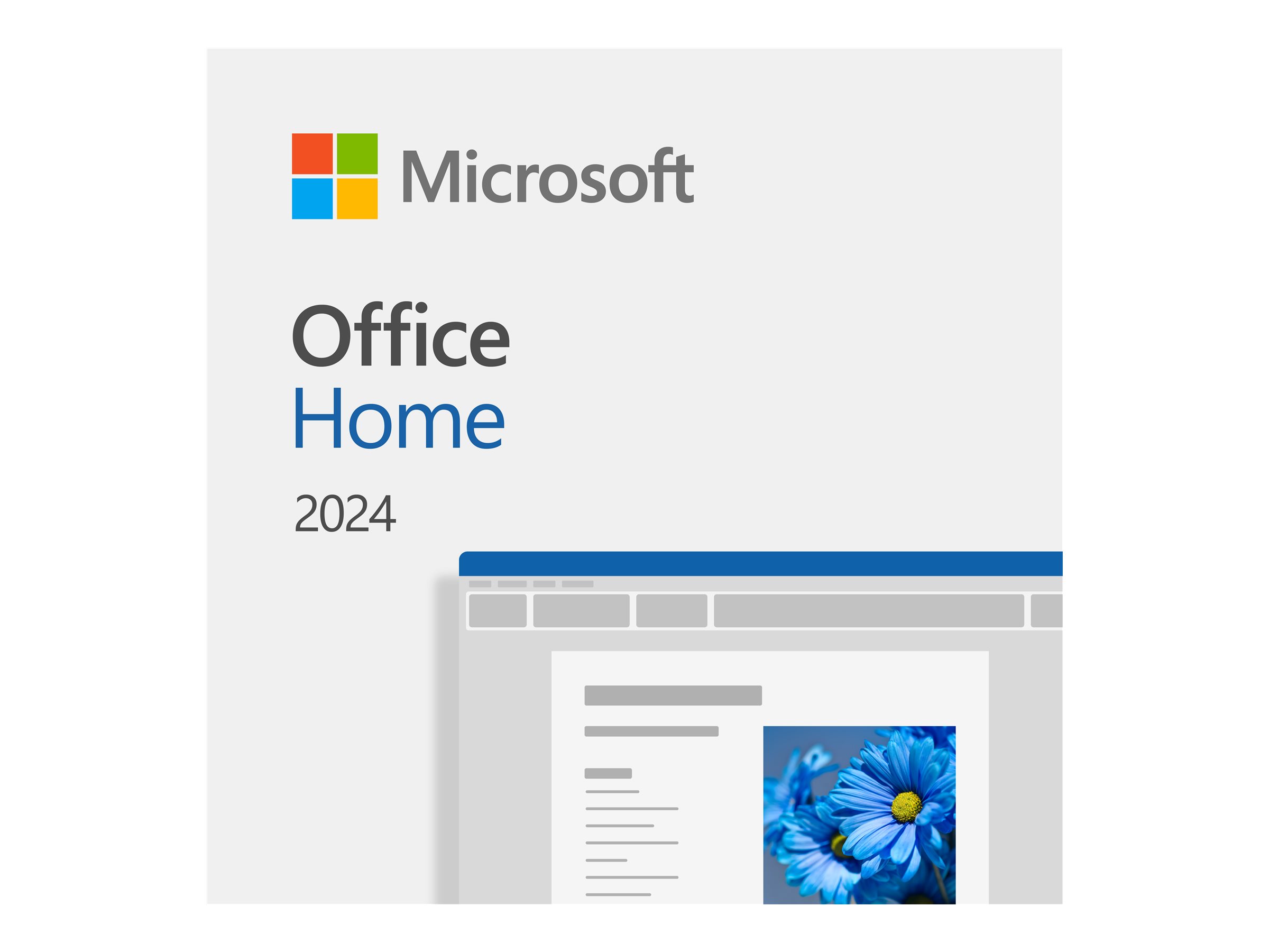 Microsoft Office Home 2024 - Licence - 1 PC/Mac - téléchargement - ESD - Revente nationale - Win, Mac - Toutes les langues - zone euro - EP2-06798 - Suites d'applications bureautiques