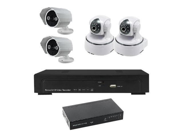 MCL Samar - DVR + caméra(s) - câblé - 4 canaux 1 To - 4 caméra(s) - CMOS - IP-KCN007/1T - Solutions de vidéosurveillance