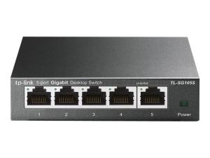 TP-Link TL-SG105S - Commutateur - 5 x 10/100/1000 - de bureau - TL-SG105S - Concentrateurs et commutateurs gigabit