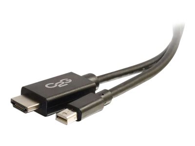 C2G 6ft Mini DisplayPort to HDMI Adapter Cable - Mini DP Male to HDMI Female - Black - Câble adaptateur - Conformité TAA - Mini DisplayPort (M) pour HDMI (M) - 2 m - noir - 84421 - Câbles vidéo