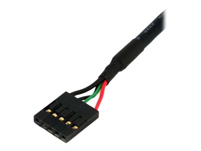 StarTech.com Cable adaptateur interne carte mere 5 broches USB IDC de 46 cm - F/F - Câble USB - IDC 5 broches (F) pour IDC 5 broches (F) - USB 2.0 - 45.7 cm - noir - USBINT5PIN - Câbles USB