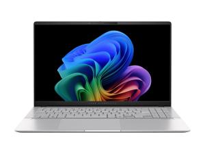 ASUS VivoBook S 15 OLED S5507QA-MA064X - Conception de charnière à 180 degrés - Snapdragon X Elite - X1E-78-100 / jusqu'à 3.4 GHz - Win 11 Pro - Qualcomm Adreno - 32 Go RAM - 1 To SSD NVMe - 15.6" OLED 2880 x 1620 (3K) @ 120 Hz - Wi-Fi 7, Bluetooth - argent cool - 90NB14Q2-M006K0 - Ordinateurs portables