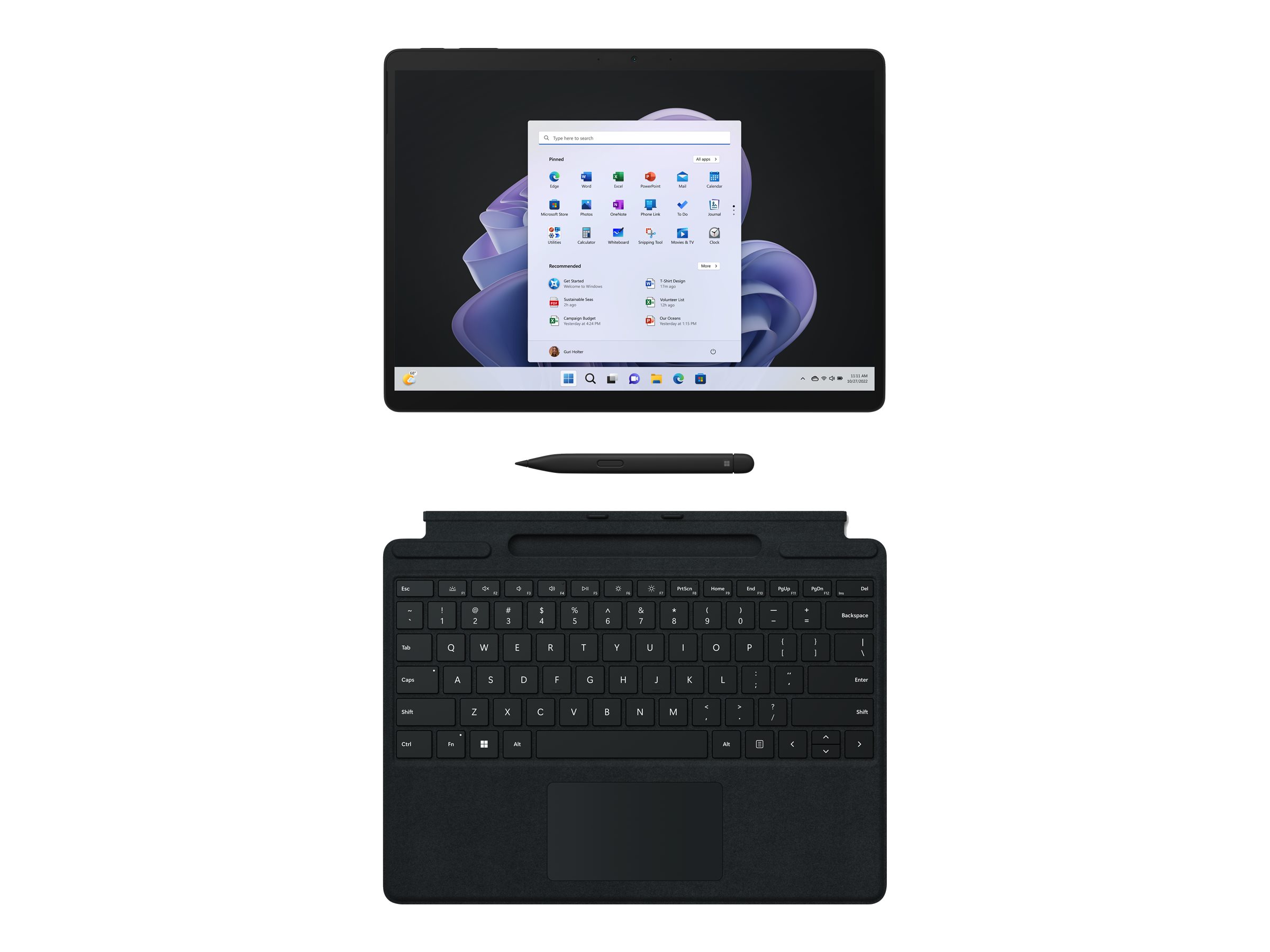 Microsoft Surface Pro 9 - Tablette - Intel Core i5 - 1235U / jusqu'à 4.4 GHz - Evo - Win 11 Home - Carte graphique Intel Iris Xe - 16 Go RAM - 256 Go SSD - 13" écran tactile 2880 x 1920 @ 120 Hz - Wi-Fi 6E - graphite - QI9-00021 - Ordinateurs portables