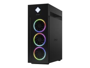 OMEN 45L by HP GT22-2064nf - microATX jeux - Core i9 i9-14900K / jusqu'à 6 GHz - RAM 32 Go - SSD 2 To - TLC - NVIDIA GeForce RTX 4090 / Intel UHD Graphics 770 - Gigabit Ethernet, IEEE 802.11ax (Wi-Fi 6E), Bluetooth 5.3 - Win 11 Home - moniteur : aucun - noir, logo chrome foncé, finition peinte (capots latéraux et supérieurs), verre noir trempé (couvercle avant) - AW0W9EA#ABF - Ordinateurs de bureau