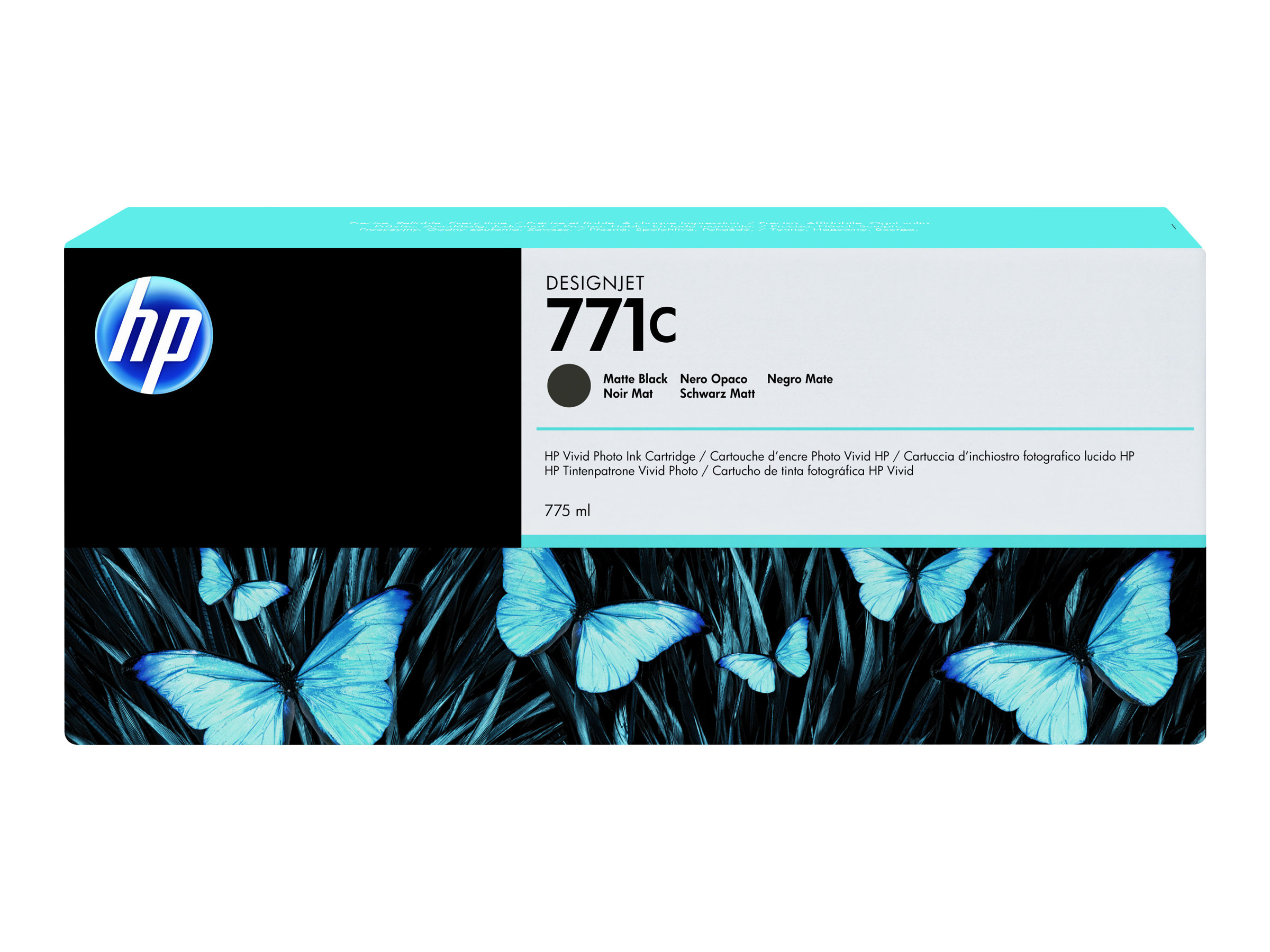 HP 771C - 775 ml - noir mat - original - cartouche d'encre - pour DesignJet Z6200, Z6600, Z6610, Z6800, Z6810 - B6Y07A - Cartouches d'imprimante