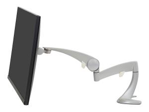 Ergotron Neo-Flex - Kit de montage (bras articulé, fixation par pince pour bureau, montage par passe-câble, base, extension) - pour Écran LCD - aluminium massif - argent - Taille d'écran : jusqu'à 24 pouces - 45-174-300 - Accessoires pour écran