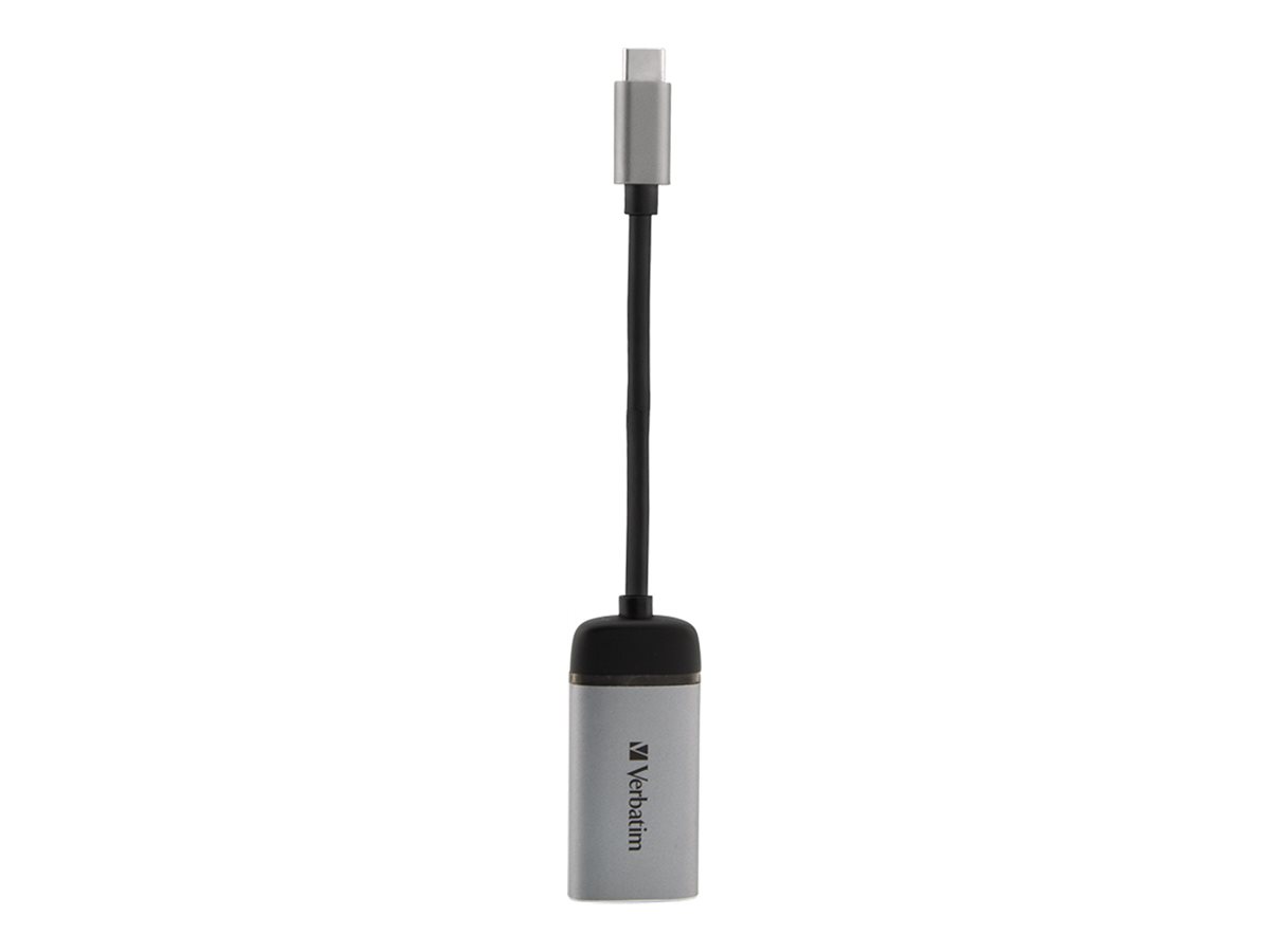 Verbatim - Adaptateur vidéo - 24 pin USB-C mâle pour HDMI femelle - 10 cm - support 4K - 49143 - Accessoires pour systèmes audio domestiques