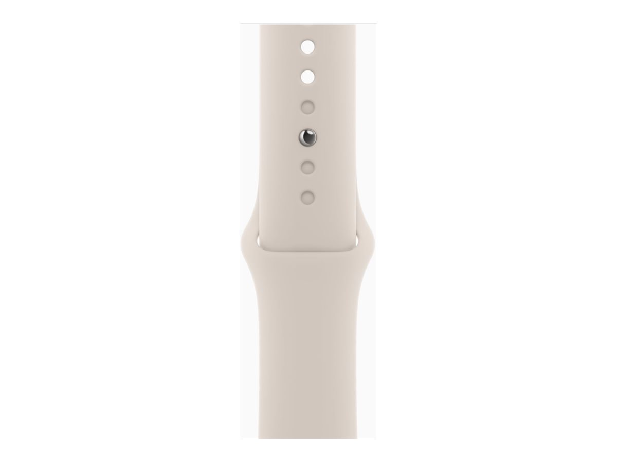Apple Watch Series 9 (GPS + Cellular) - 41 mm - aluminium droit - montre intelligente avec bande sport - fluoroélastomère - droit - taille du bracelet : M/L - 64 Go - Wi-Fi, LTE, UWB, Bluetooth - 4G - 32.1 g - MRHP3QF/A - Montres intelligentes