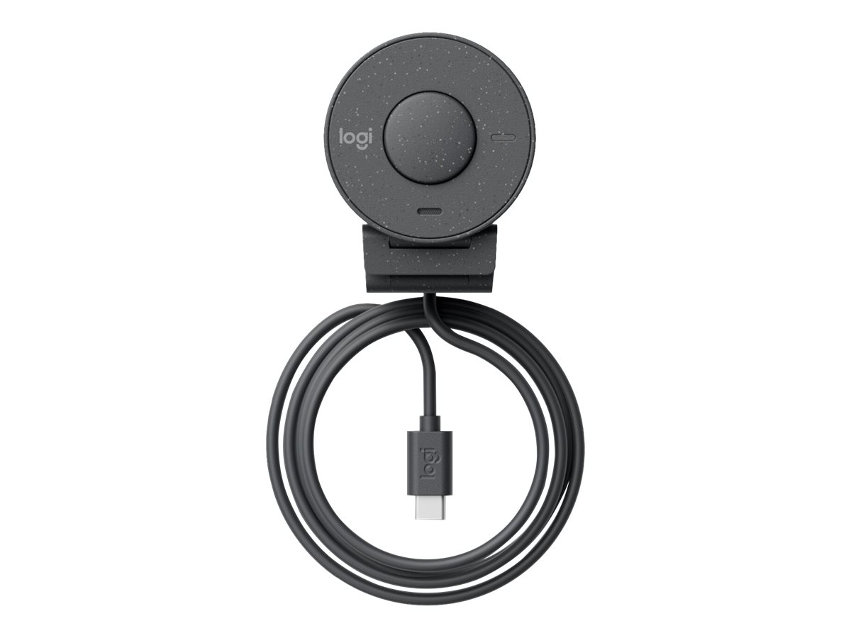 Logitech BRIO 300 - Webcam - couleur - 2 MP - 1920 x 1080 - 720p, 1080p - audio - USB-C - 960-001436 - Webcams