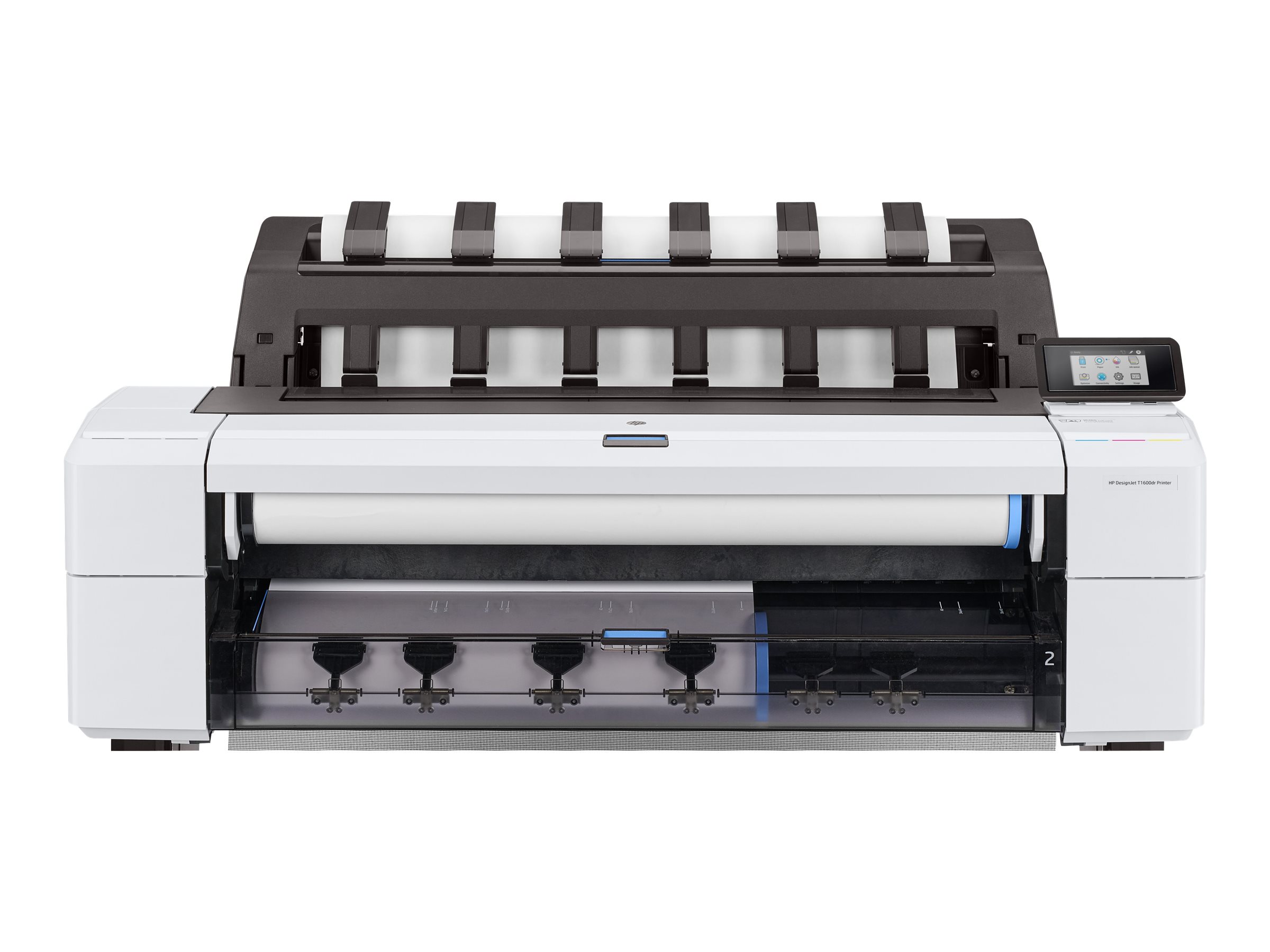 HP DesignJet T1600dr - 36" imprimante grand format - couleur - jet d'encre - Rouleau (91,4 cm x 91,4 m), 914 x 1219 mm - 2 400 x 1 200 ppp - jusqu'à 3 ppm (mono) / jusqu'à 3 ppm (couleur) - capacité : 2 rouleaux - Gigabit LAN - outil de coupe - 3EK12A#B19 - Imprimantes jet d'encre