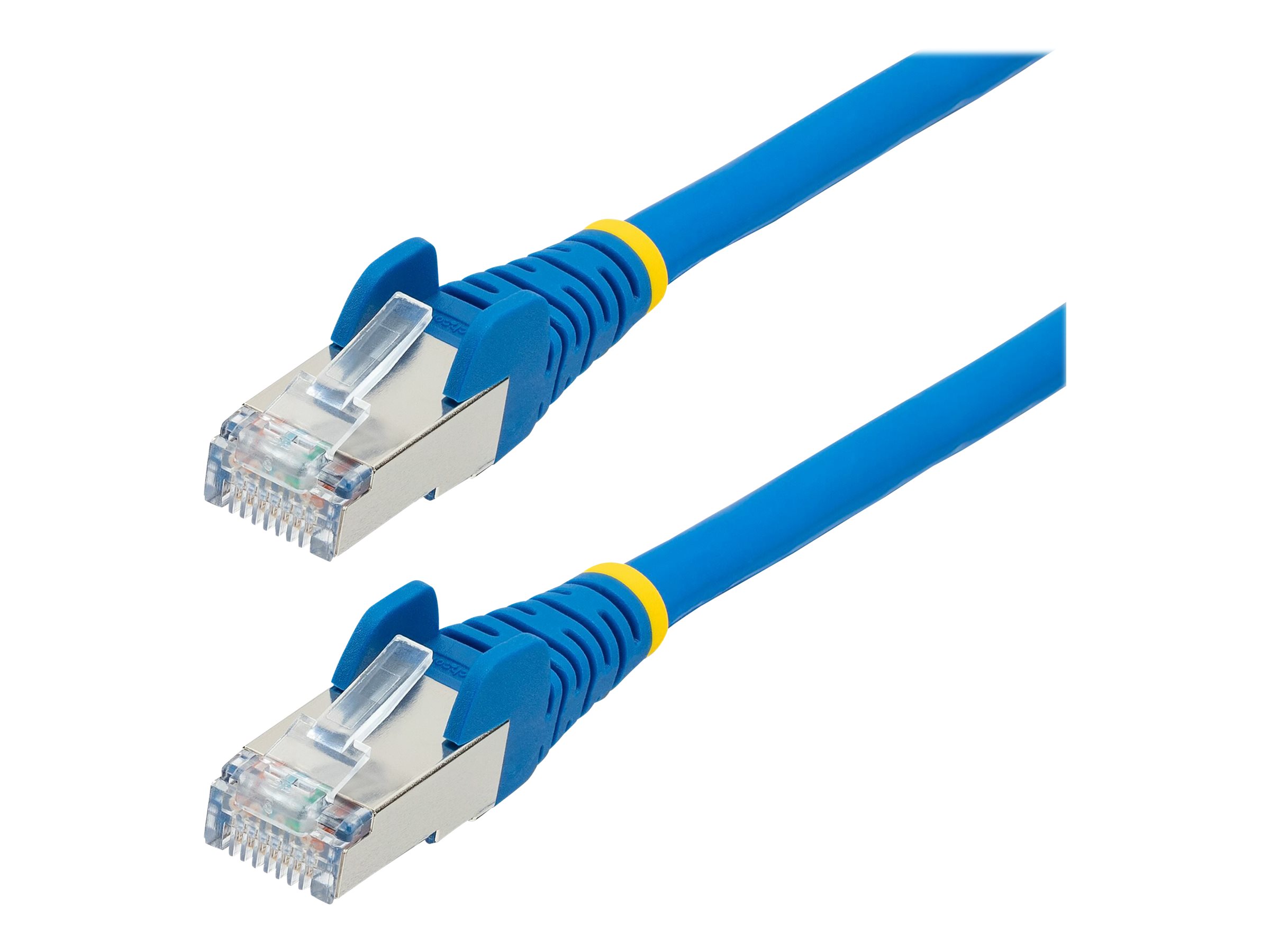 StarTech.com 5m CAT6a Ethernet Cable - Blue - Low Smoke Zero Halogen (LSZH) - 10GbE 500MHz 100W PoE++ Snagless RJ-45 w/Strain Reliefs S/FTP Network Patch Cord - Cordon de raccordement - RJ-45 (M) pour RJ-45 (M) - 5 m - S/FTP - CAT 6a - IEEE 802.3bt - sans halogène, moulé, sans crochet, bloqué - bleu - NLBL-5M-CAT6A-PATCH - Câbles à paire torsadée