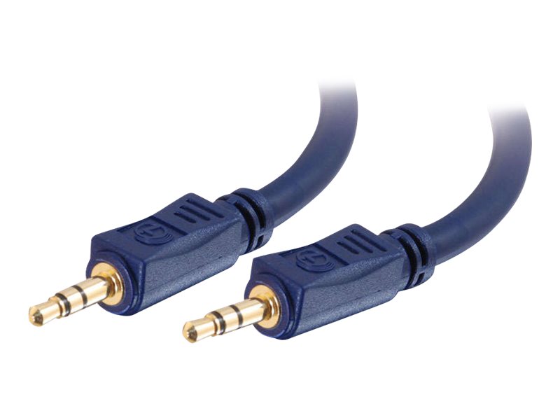 C2G Velocity - Câble audio - mini-phone stereo 3.5 mm mâle pour mini-phone stereo 3.5 mm mâle - 3 m - blindé - 80297 - Accessoires pour systèmes audio domestiques