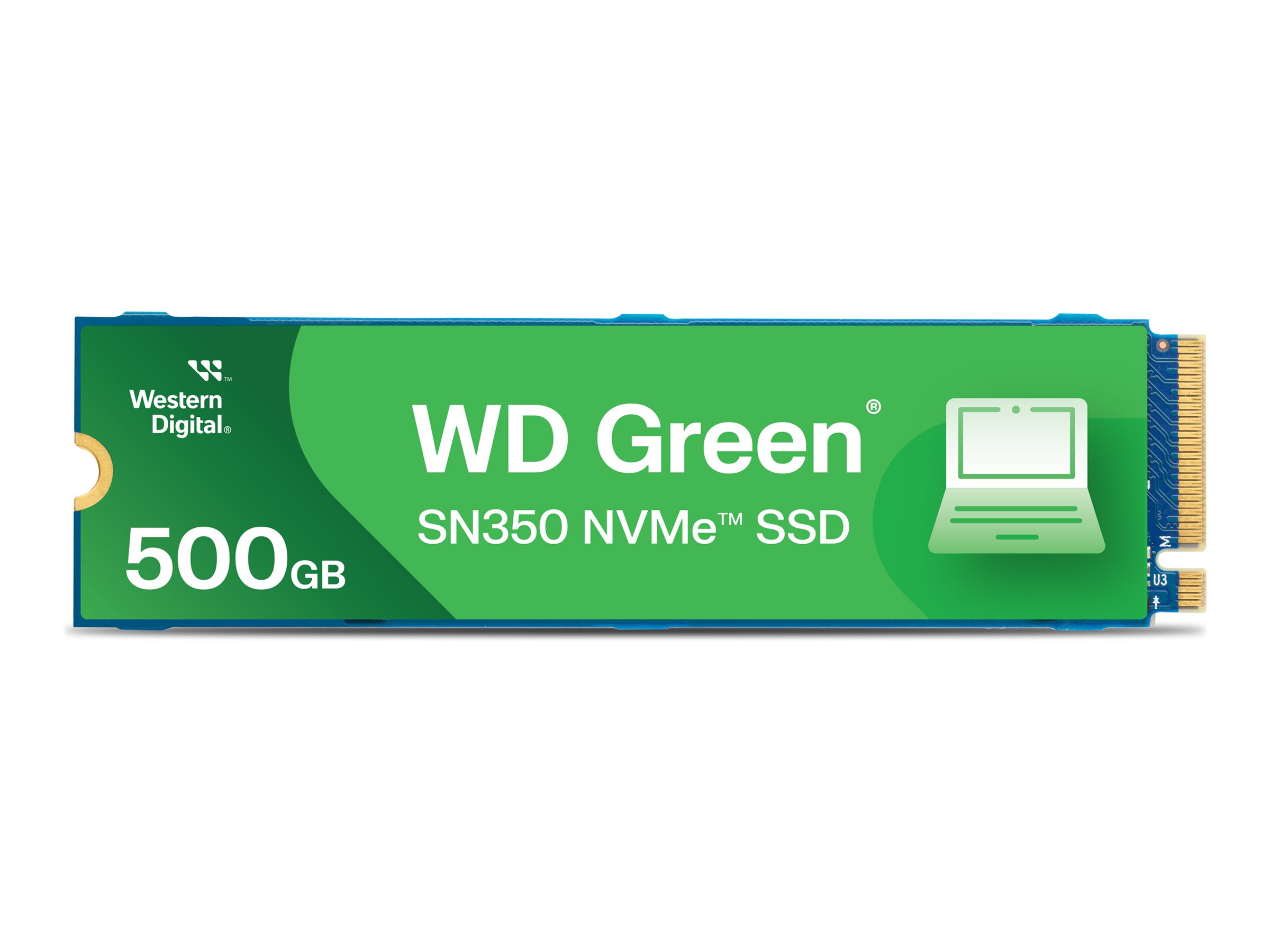 WD Green SN350 - SSD - 500 Go - interne - M.2 2280 - PCIe 3.0 x4 (NVMe) - WDS500G2G0C - Disques SSD