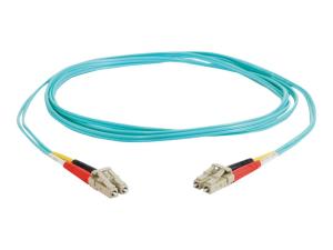 C2G LC-LC 10Gb 50/125 OM3 Duplex Multimode PVC Fiber Optic Cable (LSZH) - Câble réseau - LC multi-mode (M) pour LC multi-mode (M) - 1 m - fibre optique - duplex - 50 / 125 microns - OM3 - sans halogène - turquoise - 85549 - Câblesenfibres