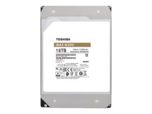 Toshiba N300 NAS - Disque dur - 16 To - interne - 3.5" - SATA 6Gb/s - 7200 tours/min - mémoire tampon : 512 Mo - HDWG31GUZSVA - Disques durs internes