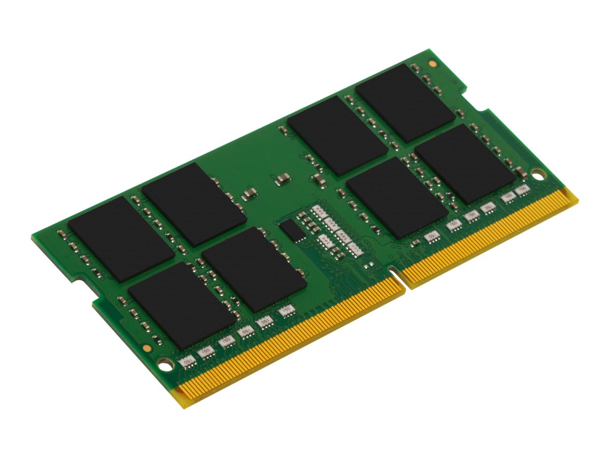 Kingston ValueRAM - DDR4 - module - 16 Go - SO DIMM 260 broches - 2666 MHz / PC4-21300 - CL19 - 1.2 V - mémoire sans tampon - non ECC - KVR26S19D8/16 - Mémoire pour ordinateur portable