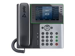 Poly Edge E550 - Téléphone VoIP avec ID d'appelant/appel en instance - (conférence) à trois capacité d'appel - SIP, SDP - 82M91AA - Téléphones filaires