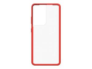 OtterBox React Series - ProPack Packaging - coque de protection pour téléphone portable - rouge power - pour Samsung Galaxy S21 Ultra 5G - 77-81569 - Coques et étuis pour téléphone portable