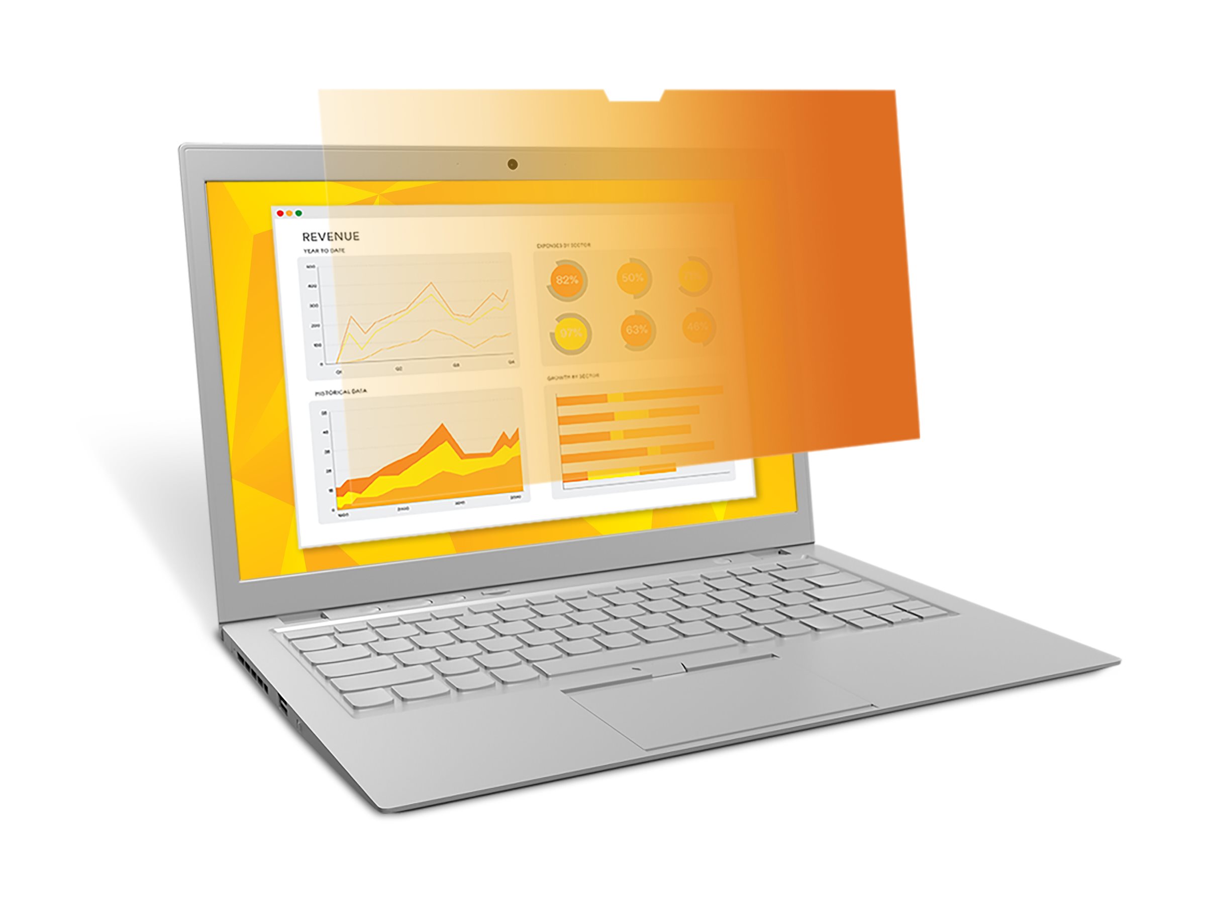 Filtre de confidentialité Gold 3M for MacBook Pro (2016-2021) 13.3" Laptops 16:10 with COMPLY - Filtre de confidentialité pour ordinateur portable - 13" - or - GFNAP006 - Accessoires pour ordinateur portable et tablette