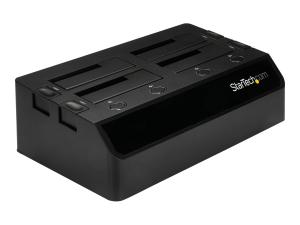 StarTech.com 4-Bay USB 3.0 to SATA Hard Drive Docking Station, USB Hard Drive Dock, External 2.53.5 SATA III (6Gbps) SSDHDD Docking Station, Hot-Swappable Hard Drive Bay - Dual 40mm Fans, Top-Loading - Boîtier de stockage - 4 Baies (SATA-600) - pour P/N: SVA12DN4NEUA - SDOCK4U33 - Boîtiers pour disque dur