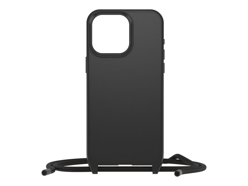 OtterBox React Series - Coque de protection pour téléphone portable - collier - compatibilité avec MagSafe - plastique - noir - pour Apple iPhone 15 Pro Max - 77-93587 - Coques et étuis pour téléphone portable