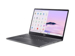 Acer Chromebook Plus 515 CBE595-2T - Intel Core i5 - 1335U / jusqu'à 4.6 GHz - Chrome OS - Carte graphique Intel Iris Xe - 8 Go RAM - 128 Go SSD - 15.6" écran tactile 1920 x 1080 (Full HD) - Wi-Fi 6E - gris acier - clavier : Français - NX.KW4EF.00S - Chromebooks