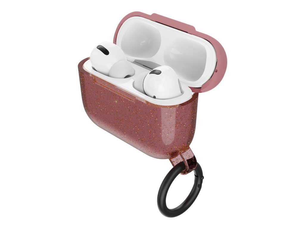 OtterBox Ispra Series - Étui pour écouteurs sans fil - polycarbonate, alliage de zinc, élastomère thermoplastique (TPE) - rose infinity - pour Apple AirPods Pro - 77-65500 - Étuis pour casque
