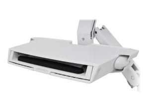 Ergotron - Kit de montage (support d'unité centrale, tiroir à clavier, montage de moniteur) - pour écran LCD/équipement PC - petit support de CPU - aluminium, plastique haute qualité - blanc - Taille d'écran : jusqu'à 24 pouces - 45-272-216 - Accessoires pour scanner