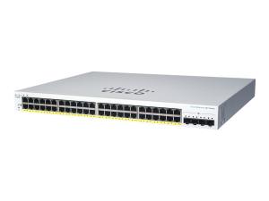 Cisco Business 220 Series CBS220-48T-4G - Commutateur - intelligent - 48 x 10/100/1000 + 4 x Gigabit SFP (liaison montante) - Montable sur rack - CBS220-48T-4G-EU - Concentrateurs et commutateurs gigabit
